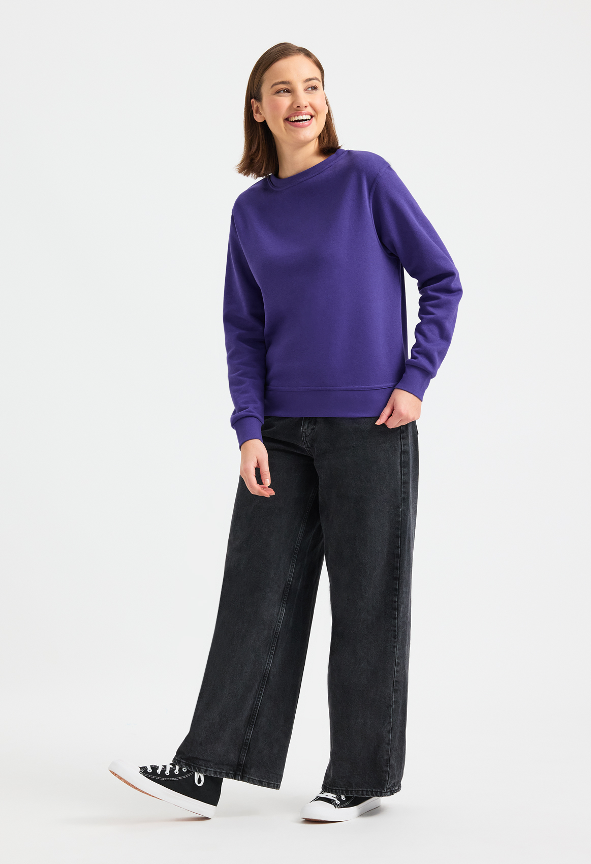 Ladies Deluxe Crew Neck Sweatshirt
